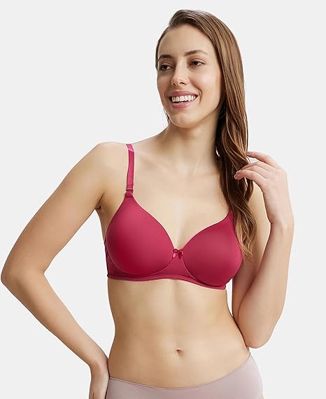 Jockey 1819 Women’s Padded Wirefree T-Shirt Bra – Full Coverage with Magic Under Cup
